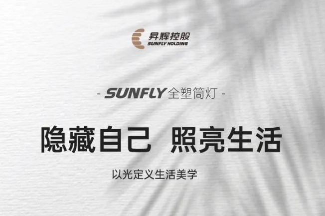 SUNFLY全塑筒灯丨隐藏自己，照亮生活，以光定义生活美学